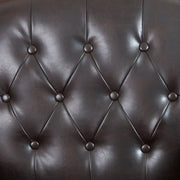 Coogee Bonded Leather Armchair & Ottoman in Brown V1041-JSF-5007CBROWN