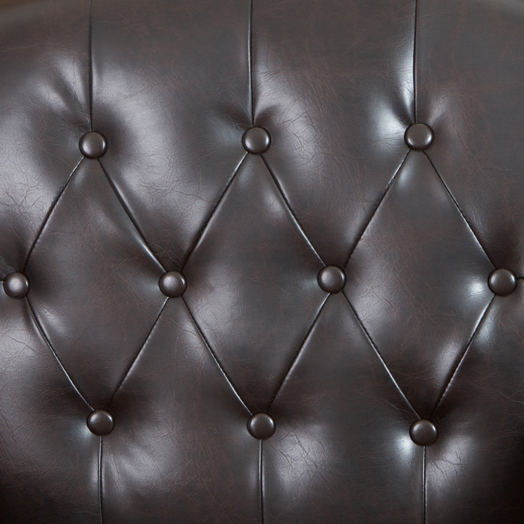 Coogee Bonded Leather Armchair & Ottoman in Brown V1041-JSF-5007CBROWN