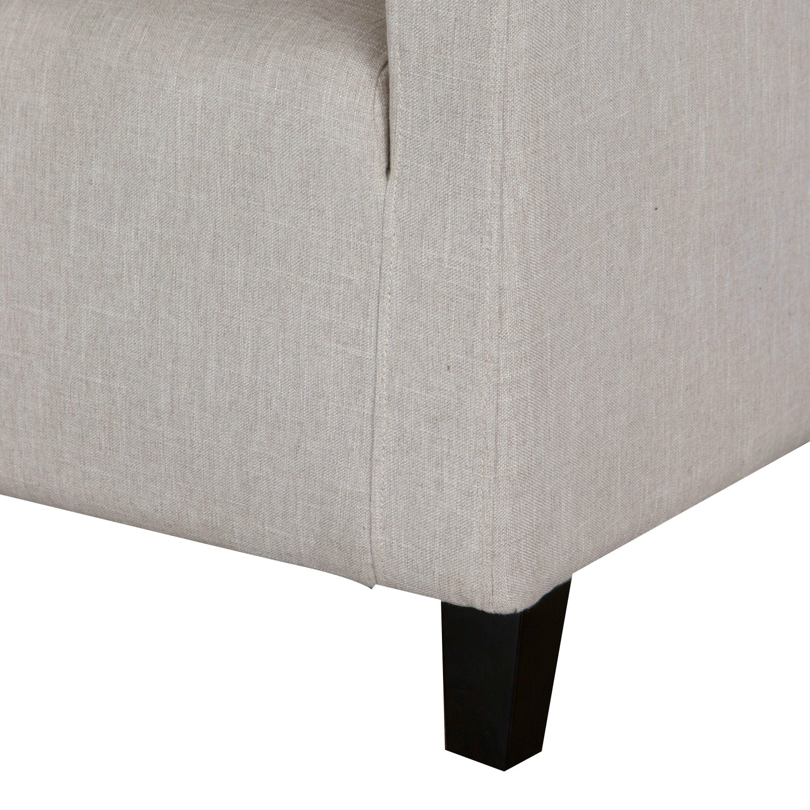 Canberra Fabric Armchair & Ottoman in Natural Linen V1041-JSF-5007NATURAL