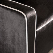 Lara Two Tone Tufted Black New Velvet Club Armchair V1041-JSF-5034BLACK
