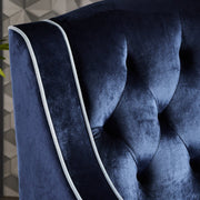 Lara Two Tone Tufted Cobalt New Velvet Club Armchair V1041-JSF-5034COBALT