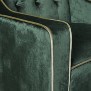 Lara Two Tone Tufted Emerald New Velvet Club Armchair V1041-JSF-5034EMERALD