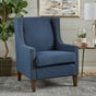 Cecilia Classic Studded Dark Blue Wingback Club Armchair V1041-JSF-5061DARKBLUE