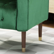 Lewisham Emerald Tufted Velvet Armchair V1041-JSF-5108-1EMERALD