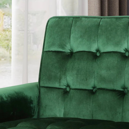 Lewisham Emerald Tufted Velvet Armchair V1041-JSF-5108-1EMERALD