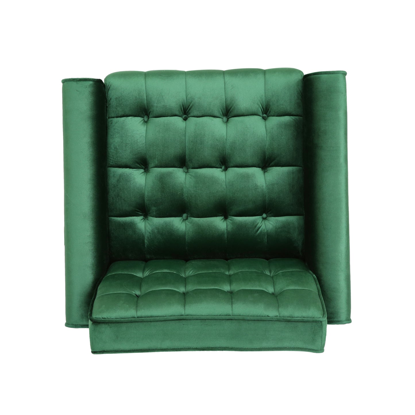 Lewisham Emerald Tufted Velvet Armchair V1041-JSF-5108-1EMERALD