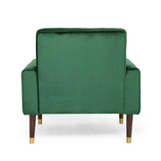 Lewisham Emerald Tufted Velvet Armchair V1041-JSF-5108-1EMERALD