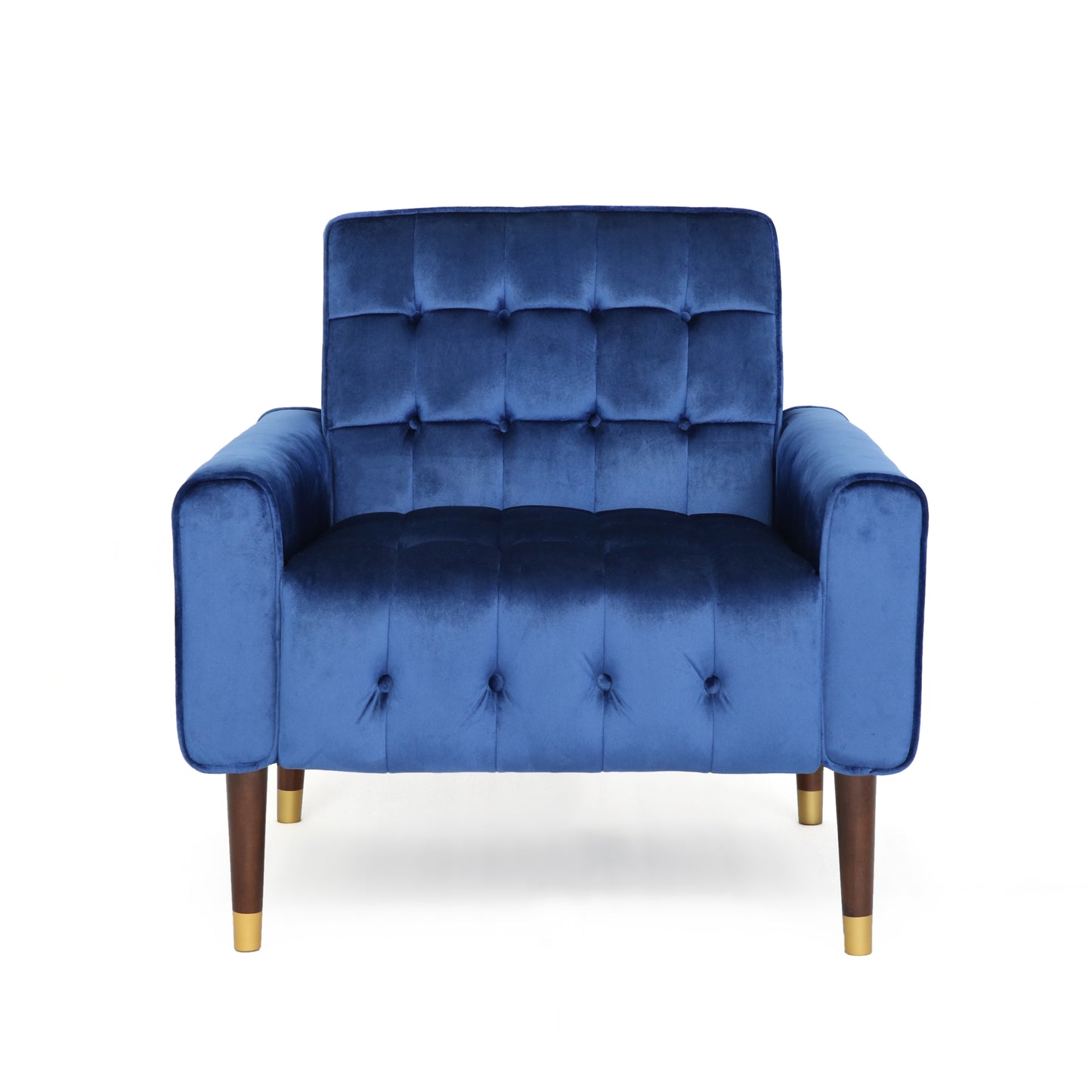 Lewisham Navy Blue Tufted Velvet Armchair V1041-JSF-5108-1NAVYBLUE