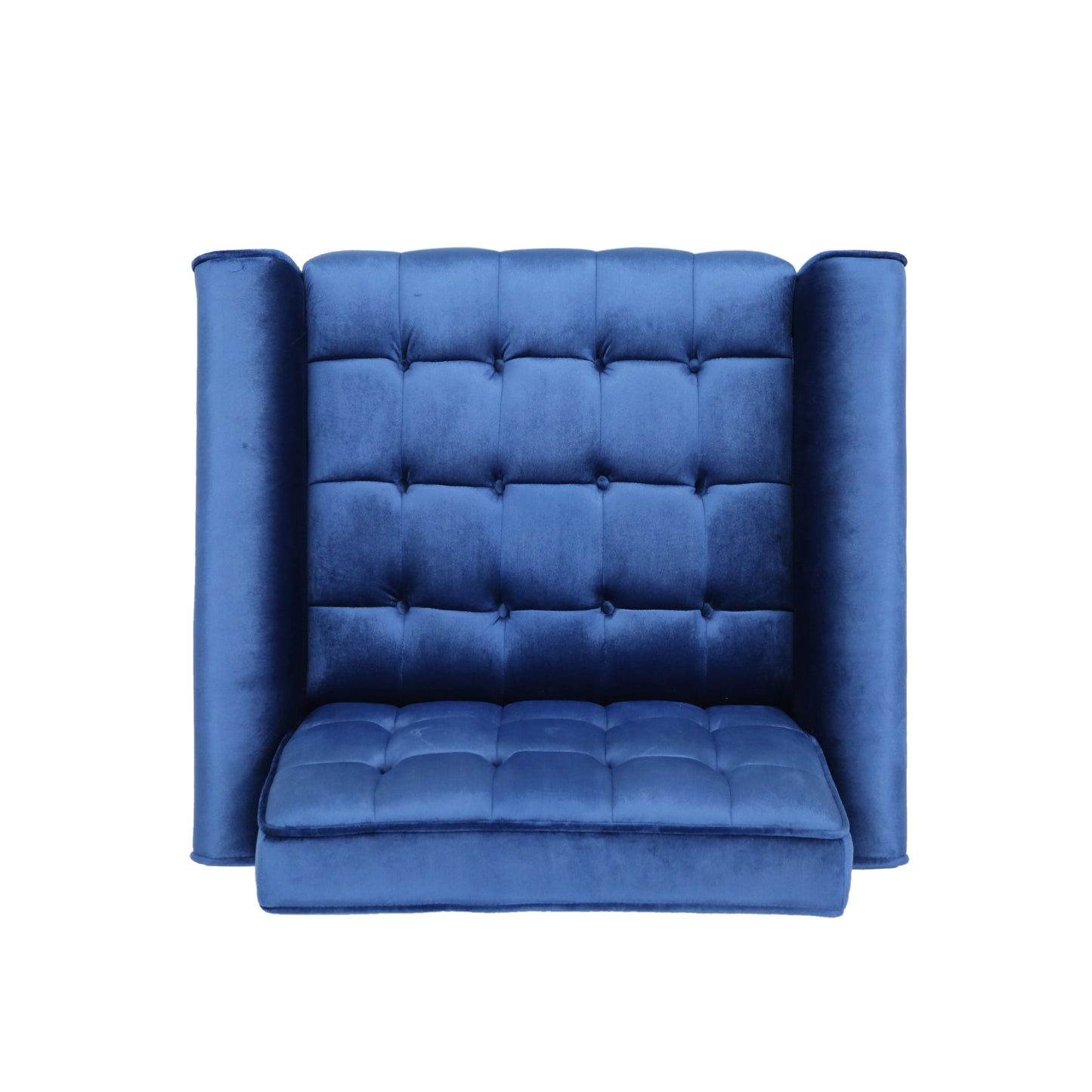 Lewisham Navy Blue Tufted Velvet Armchair V1041-JSF-5108-1NAVYBLUE