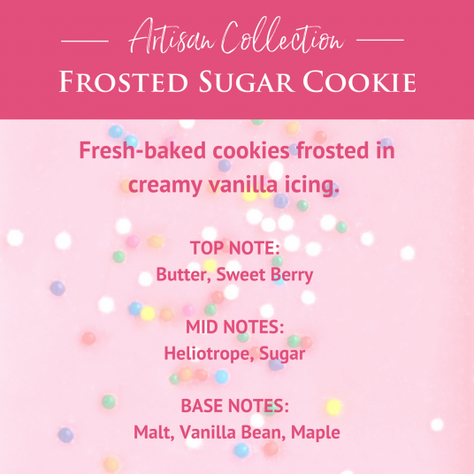 Frosted Sugar Cookie 2.5 oz Artisan Wax Melt V1049-3162S