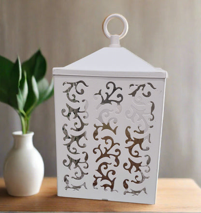 White Cottage Lantern V1049-CLWHT