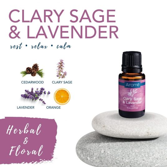 Clary Sage & Lavender Essential Oil Blend V1049-E325B
