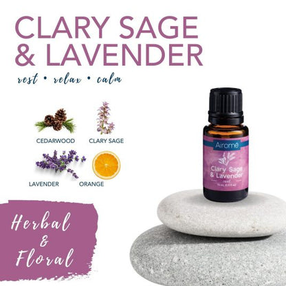 Clary Sage & Lavender Essential Oil Blend V1049-E325B