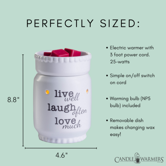 Live Laugh Love Illumination Warmer V1049-RWLL2