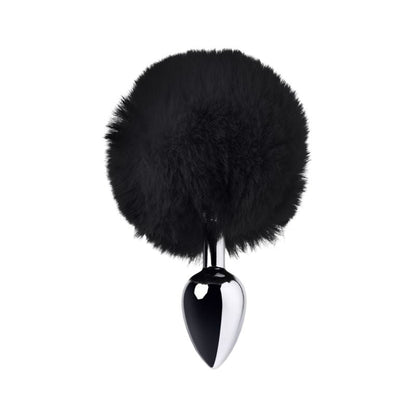 Lovetoy Silver Metal Anal Plug Small W Black Tail V1055-7B45035101352