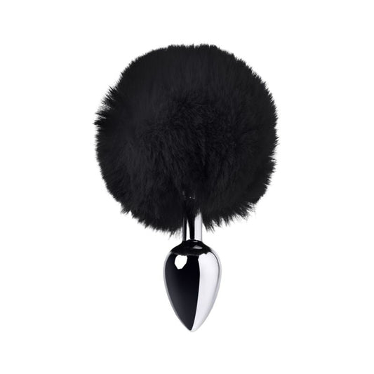 Lovetoy Silver Metal Anal Plug Small W Black Tail V1055-7B45035101352