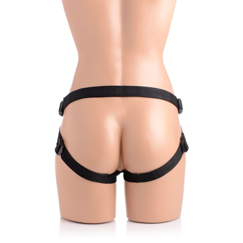 Strap U Brazen 8" Silicone Dildo W Harness Flesh V1055-7B45102100127