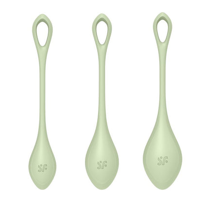 Satisfyer Yoni Power Balls 2 Green 3 Pc Set V1055-7C45061100037