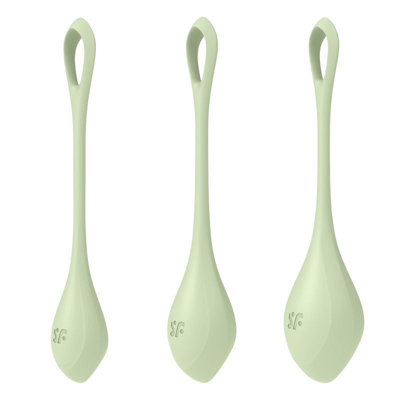 Satisfyer Yoni Power Balls 2 Green 3 Pc Set V1055-7C45061100037