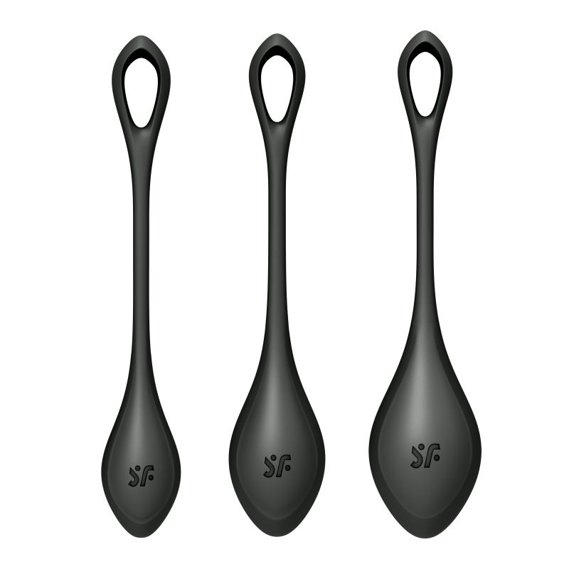 Satisfyer Yoni Power Balls 2 Black 3 Pc Set V1055-7C45061100038