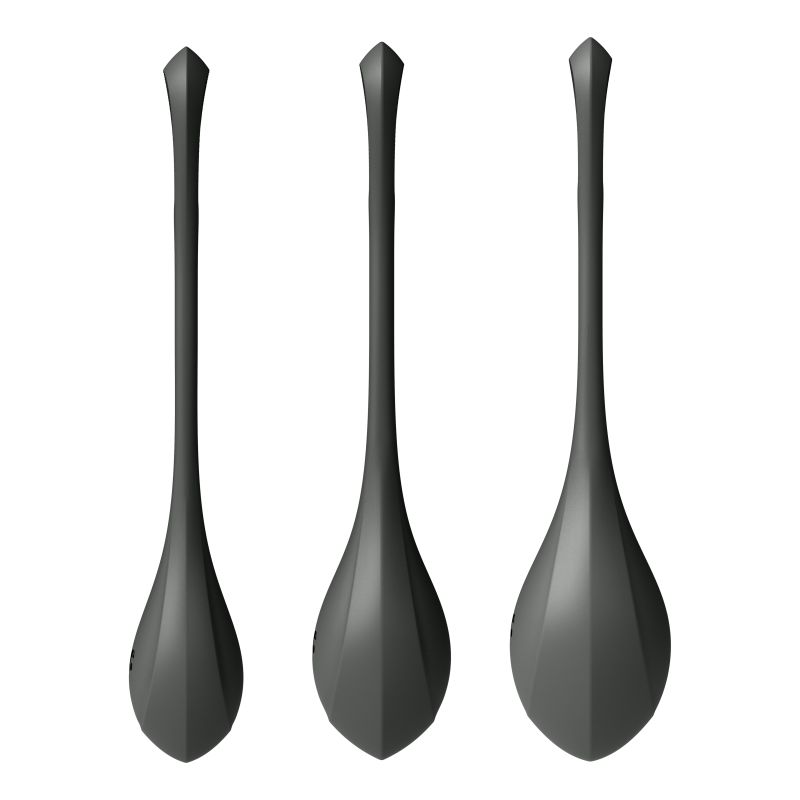 Satisfyer Yoni Power Balls 2 Black 3 Pc Set V1055-7C45061100038
