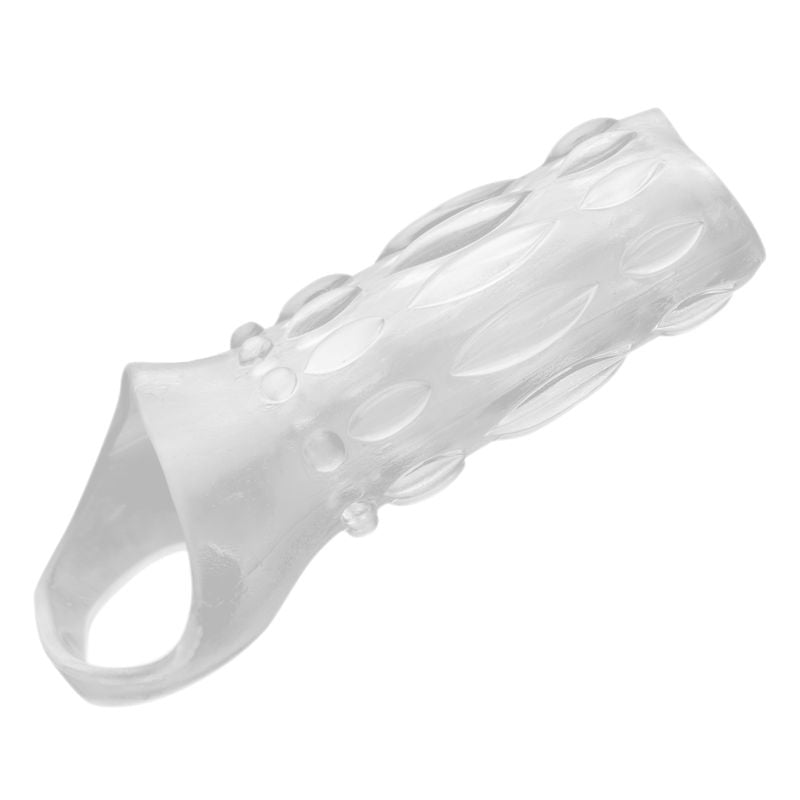 Size Matters Clear Sensations Enhancer Sex Sleeve - Black V1055-7CA45836100004