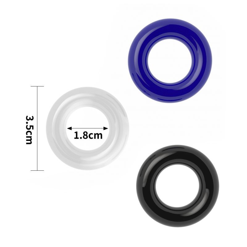 Lovetoy Coloured Triple Donut Cock Ring Set V1055-7CA45836100008