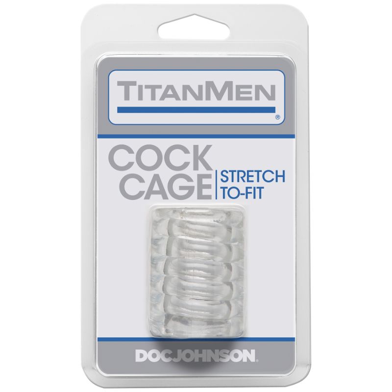 Titanmen Cock Cage Black - Clear V1055-7CA45836100010