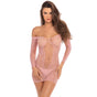 Demure Long Sleeve Mini Dress - As Image - Medium/Large V1055-7CC45842100005