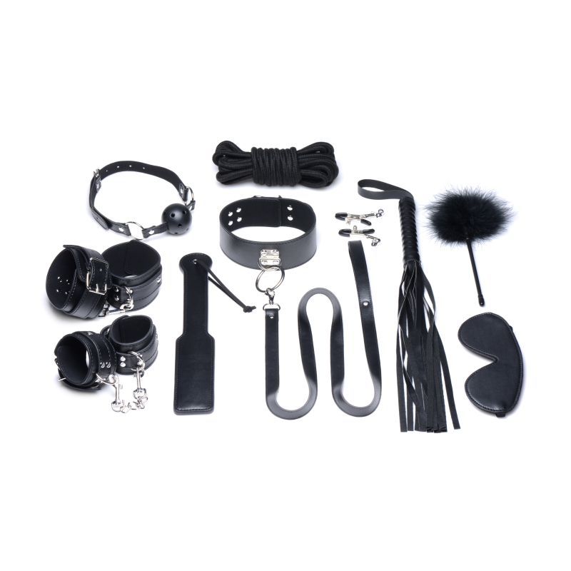 Strict Deluxe 10 Pc Bondage Set Black V1055-7CC45842100029