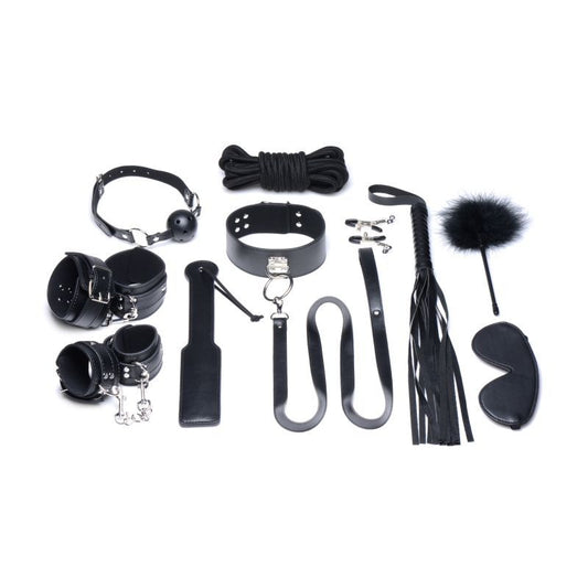 Strict Deluxe 10 Pc Bondage Set Black V1055-7CC45842100029