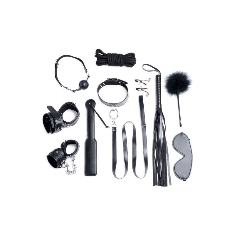 Strict Deluxe 10 Pc Bondage Set Black V1055-7CC45842100029