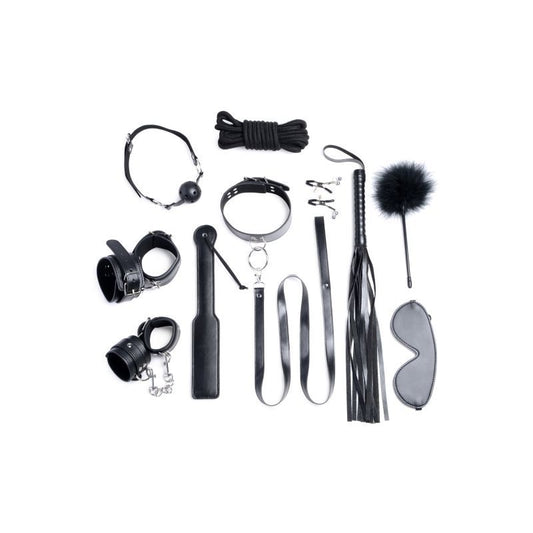 Strict Deluxe 10 Pc Bondage Set Black V1055-7CC45842100029