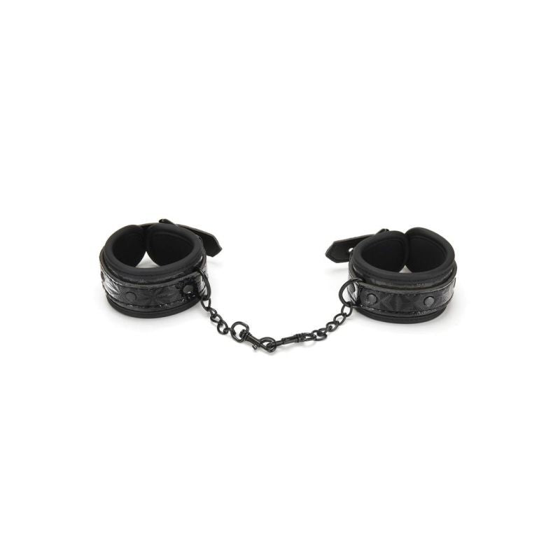 Whip Smart Diamond Handcuffs - Black V1055-7CC45842100030