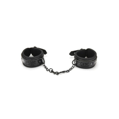 Whip Smart Diamond Handcuffs - Black V1055-7CC45842100030
