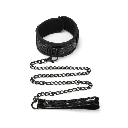 Whip Smart Diamond Collar And Leash - Black V1055-7CC45842100034
