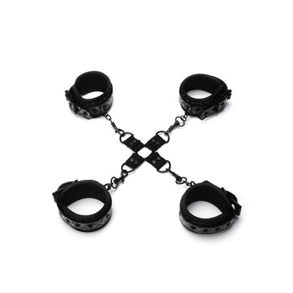 Whip Smart Diamond Hogtie Restraint Set - Black V1055-7CC45842100038
