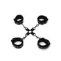 Whip Smart Diamond Hogtie Restraint Set - Black V1055-7CC45842100038