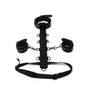 Whip Smart Diamond Body Restraint Choker Style Collar Rings Padded Wrist Cuffs 3 Pc Set - Black V1055-7CC45842100040