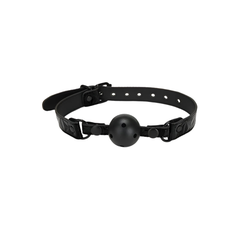 Whip Smart Diamond Deluxe Ball Gag - Black V1055-7CC45842100042
