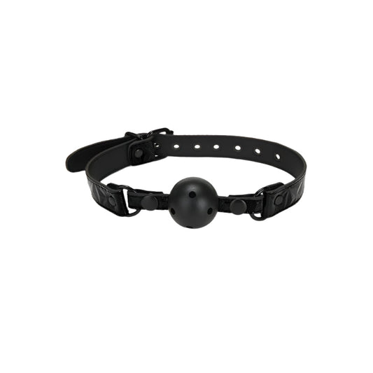Whip Smart Diamond Deluxe Ball Gag - Black V1055-7CC45842100042
