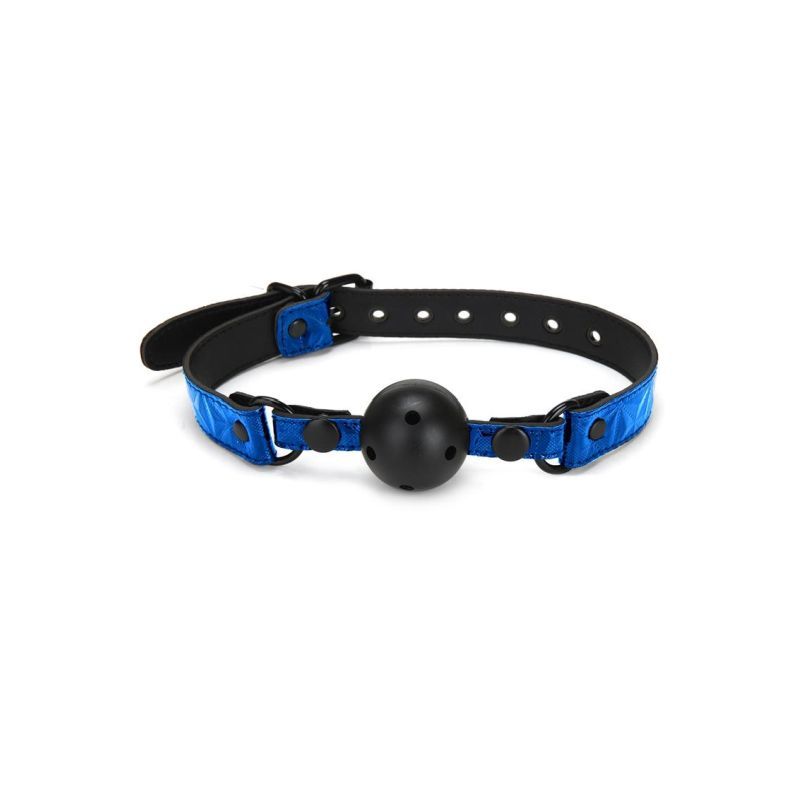 Whip Smart Diamond Deluxe Ball Gag - Blue V1055-7CC45842100043