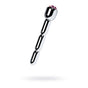 Metal Silver Urethral Plug With Ruby Rhinestone V1055-7CC45842100055