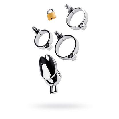 Metal Silver Chastity Cage Adjustable V1055-7CC45842100058