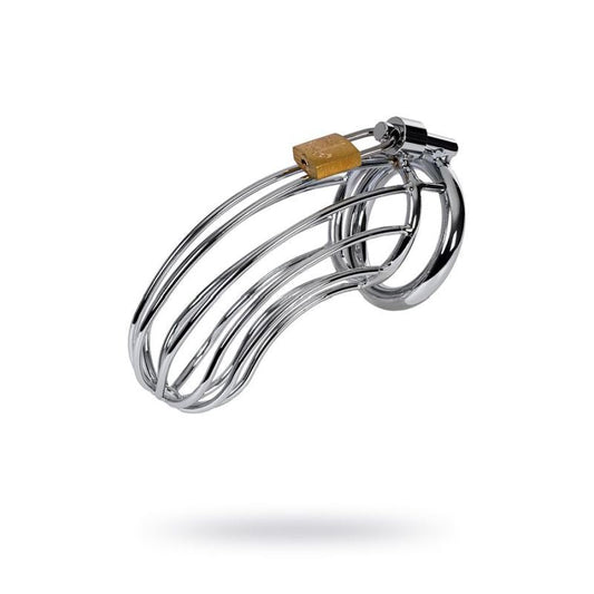 Metal Silver Birdcage Cock Cage V1055-7CC45842100059
