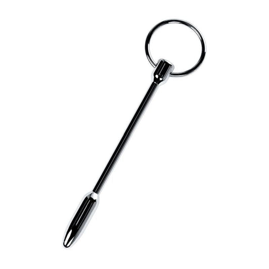 Metal Silver Urethral Plug With Ring V1055-7CC45842100061