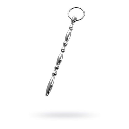 Metal Silver Beaded Urethral Plug W Ring V1055-7CC45842100063