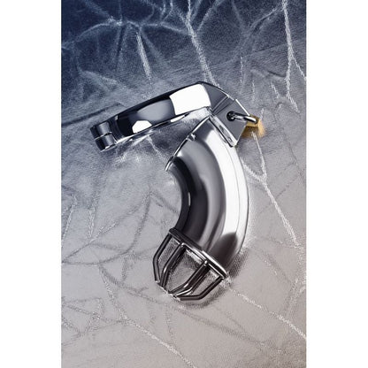 Metal Silver Cock Cage With Rings And Lock V1055-7CC45842100066