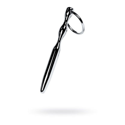 Metal Silver Bullet Shaped Urethral Plug W Ring V1055-7CC45842100067