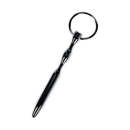 Metal Silver Bullet Shaped Urethral Plug W Ring V1055-7CC45842100067